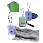 2-Tone Cool Towel with Carabiner Case