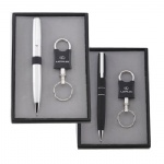 Pen & Pewter Keychain Set