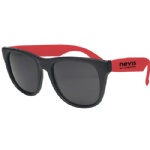 Rubberized Black Frame Custom Sunglasses