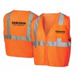 Economy Hi Vis Orange Class 2 Zipper Vest