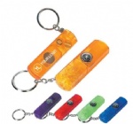 Whistle, Light, and Compass Key Chain