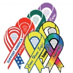 Ribbon Car Magnet with Custom Imprint
