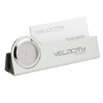Struttura III Clock & Business Card Holder