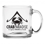 13 oz. Clear Glass Coffee Mug