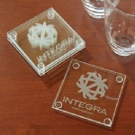 Economy Glass Coaster Set