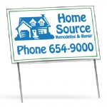 Double-Sided Yard Sign 14 1/2 x 23