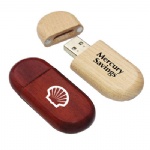 Oval Wood USB Drive 16GB