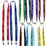 Dual Attachment Polyester Lanyard