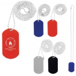 Dog Tag on Bead Chain