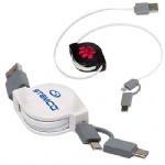 Retractable 3-in-1 Charging Cable