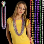Metallic Beaded Mardi Gras Necklaces